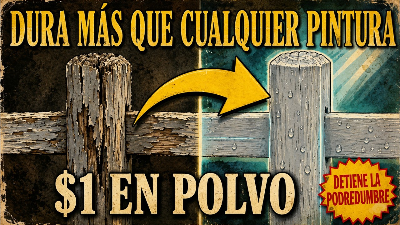 Este polvo de $1 hace que la madera dure 80 años