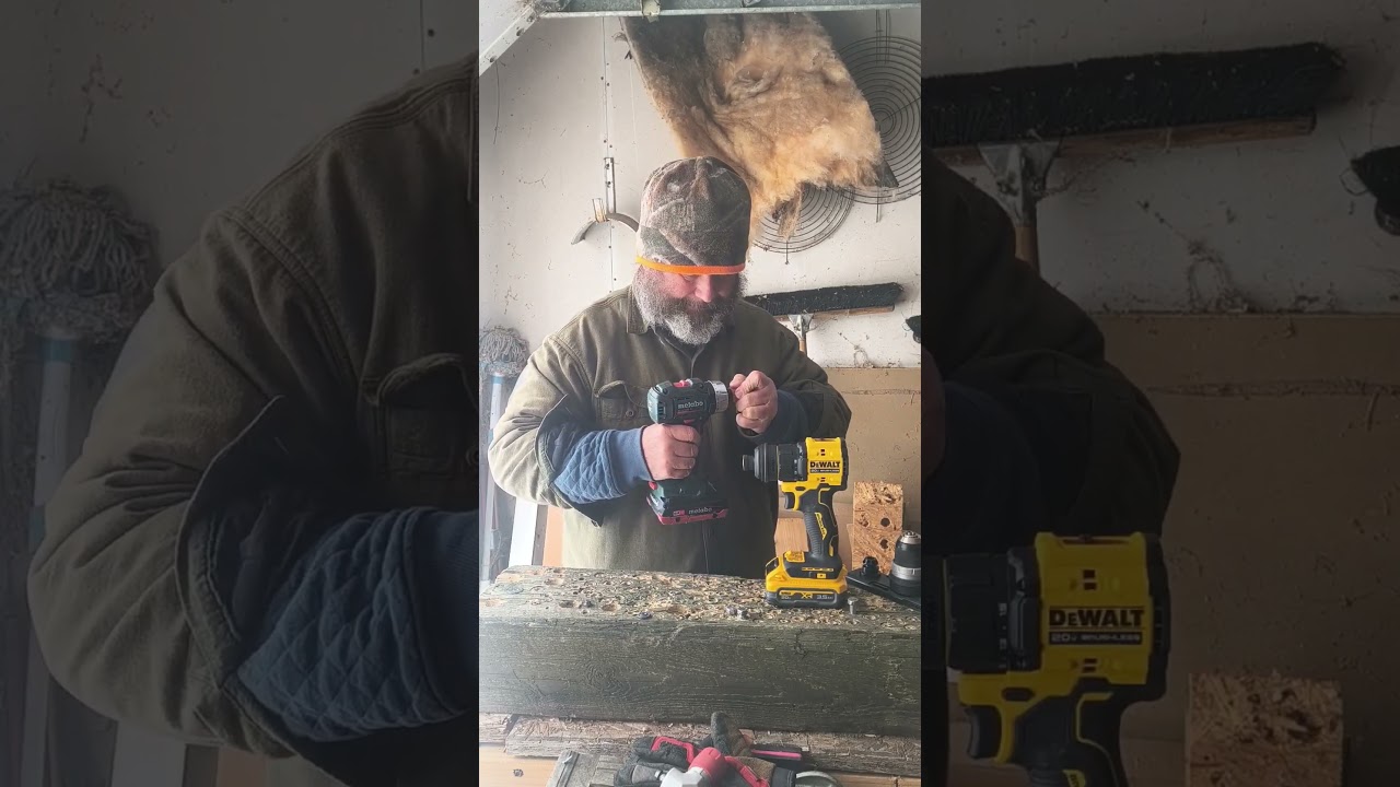 Просто сравниваю новую дрель DeWalt Atomic 803 с немецкой многоголовочной дрелью Metabo, которой ...
