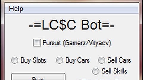 NFSWorld LC$C Bot works