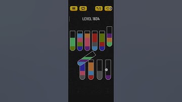 Water sort puzzle level 1834