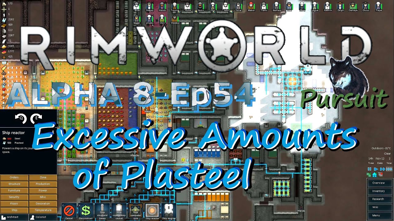 Excessive Amounts of Plasteel-RimWorld Alpha 8-Ep54 - YouTube