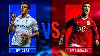 FIFA 09 Cristiano Ronaldo VS. FIFA 12 Gareth Bale - FIFA 19 Career Mode Face-Off