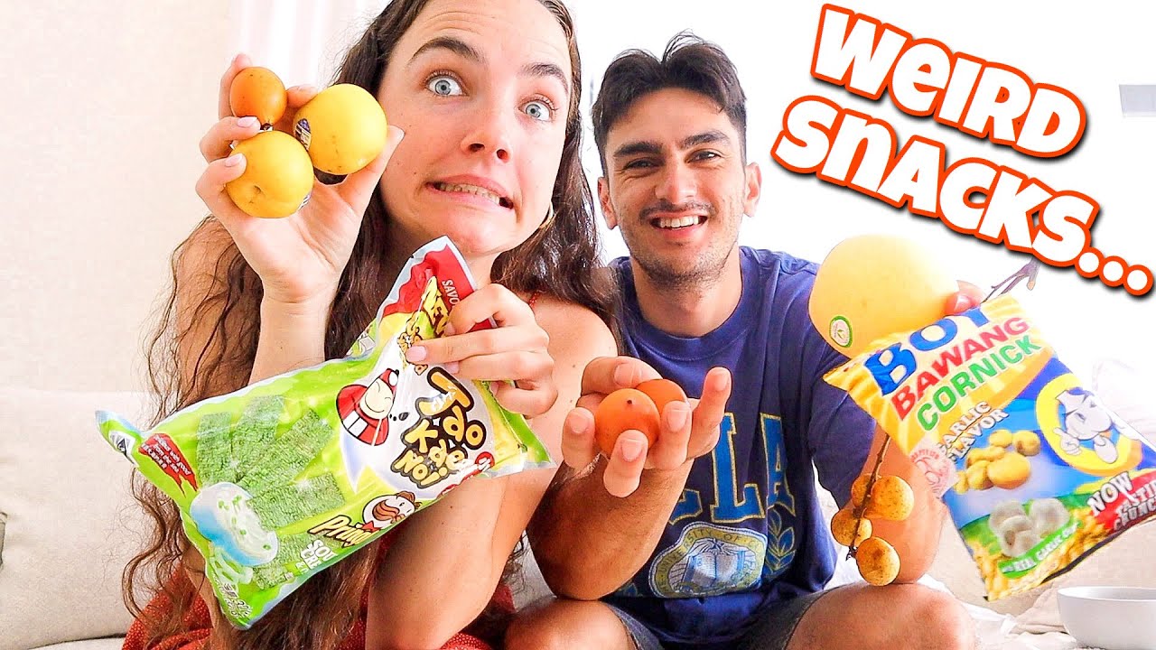 Trying UNUSUAL Fruits & Snacks We've Never Tried daily vlog 18 YouTube