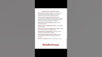 Regulatory bodies in Indian higher Education l Higher Education UGC NET Paper1 #highereducation #ugc