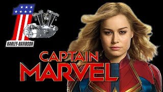 Brie Larson AKA Captain Marvel Riding A Vintage Harley Davidson Roadster In The Movie Captain Marvel by smallengineshop 1,224 views 4 years ago 2 minutes, 58 seconds