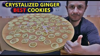 GINGER COOKIES RECIPE | MAKING THE BEST SNACK USING CRYSTALLIZED GINGER GINGER COOKIES RECIPE | MAKING THE BEST SNACK USING CRYSTALLIZED GINGER