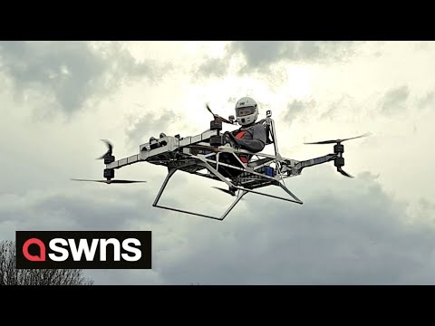 Tech company creates first ever commercially available FLYING BIKE | SWNS