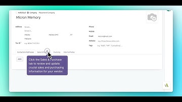 Creating and Managing Vendors