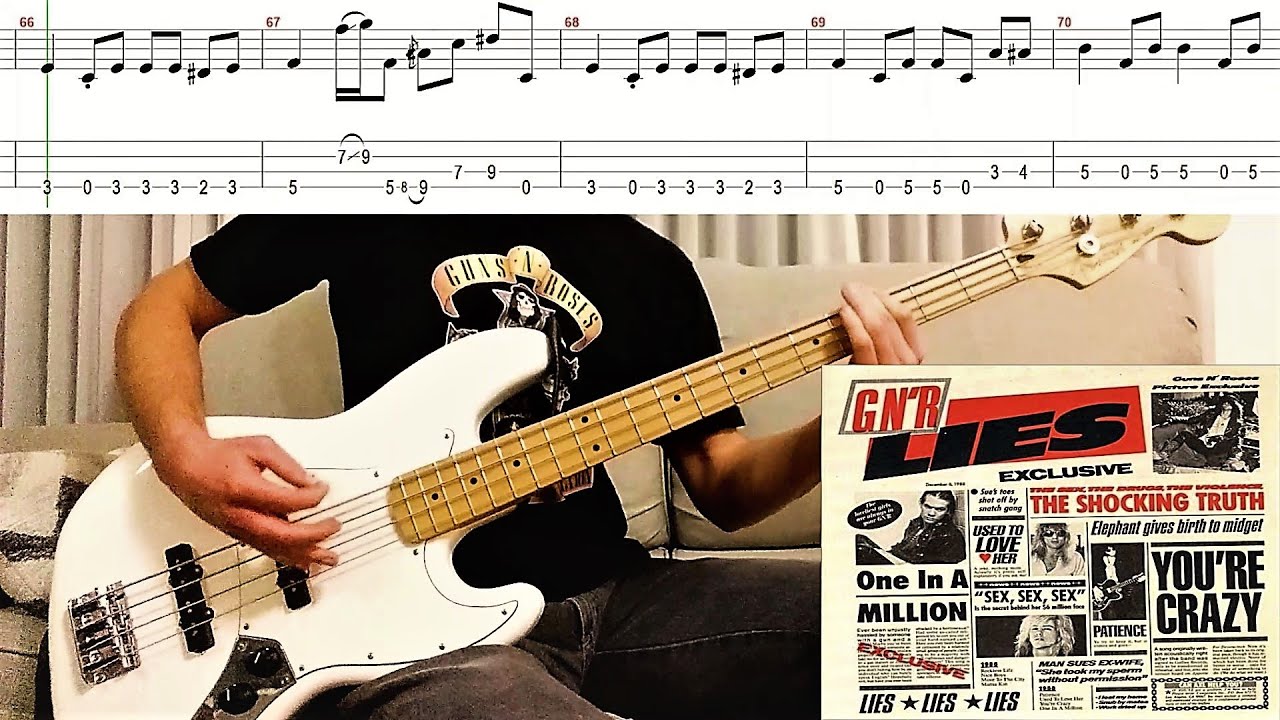 Used To Love Her - Bass Cover + Original TAB | @gunsnroses @DuffMcKaganOfficial