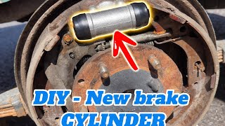 Rear brake drum cylinder replacement on my LANDCRUISER #brakecylinder #landcruiser #brakerepair