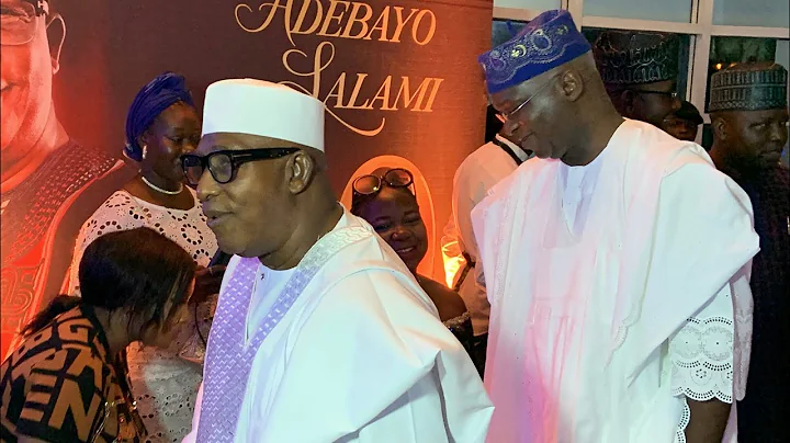 ARRIVAL OF ADEBAYO SALAMI OGA BELLO WITH EX GOVERNOR OF LAGOS STATE TO THE PREMIERE OF HER EXELLENCY