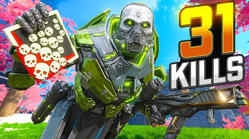 INSANE Caustic 31 KILLS and 7,000 Damage Apex Legends