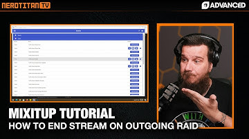 Mixitup Streaming Bot Tutorial: End Stream in OBS on Outgoing Raid #obstutorials #mixitupbot