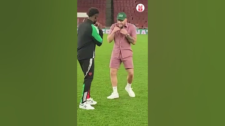 McGregor 'amenaza' a Saka con una sumisión y acaban de risas en el Emirates I MARCA