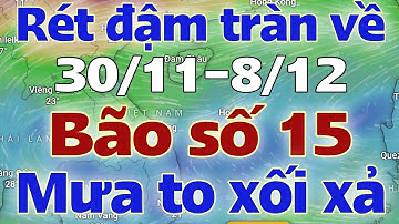 Tin mưa lớn | Dự báo thời tiết mới nhất ngày mai 30/11/2025 | thời tiết 7 ngày tới | tin bão