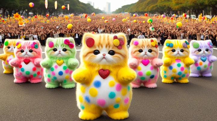 Watch the video about 🤣Funny Cat Videos 💚❤Colourful&Cute 😹Cat Short Dance 💃 #dancingcat #funnycat #trending