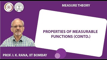 Properties of Measurable Functions(Contd)