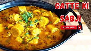 Besan gatta recipe | बेसन गट्टे की सब्ज़ी | gatte ki sabji | How to make besan gatta