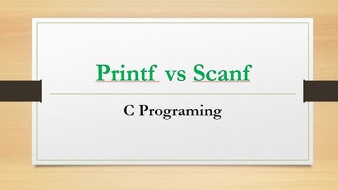 printf vs scanf. C programming #scanf #printf #printf_vs_scanf