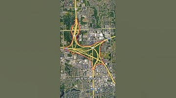 The Largest Interchange In America #geography