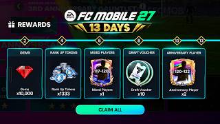 13 Days FC Mobile 27 Challenge With Anniversary Event... How Far Did Our OVR Go? ($0 Spent)
