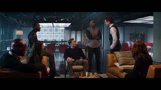 the avengers discuss the sokovia accords | captain america: civil war 2016