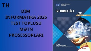 DİM İNFORMATİKA 2025 TOPLU MƏTN PROSESSORLARI