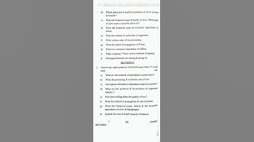 #bsc Core 6 Question Paper 2021 B.Sc  Botany 3rd semester Question Paper (Utkal University)