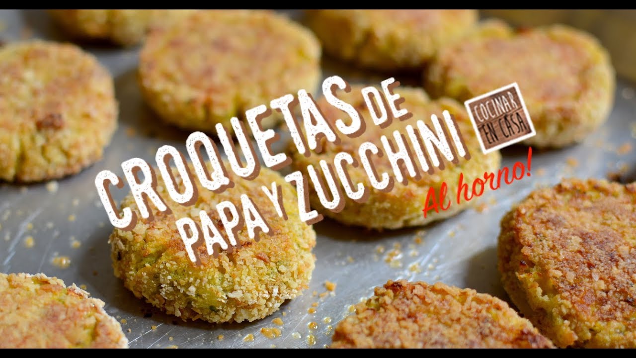 Croquetas de papa al horno - Croquetas de papa y zucchini - YouTube