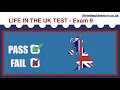 🇬🇧 Life in the UK Test Web Exam 9 - British Citizenship test 2021 🇬🇧