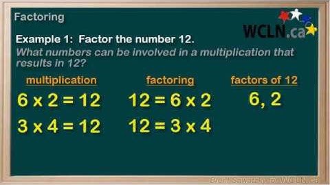 WCLN - Math - Factors