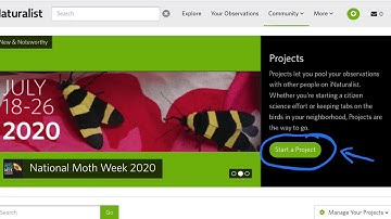 Creating a project in iNaturalist