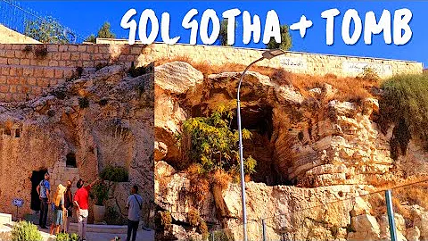 ISRAEL. Inside the Tomb of Jesus at the Garden Tomb, Jerusalem | GOLGOTHA