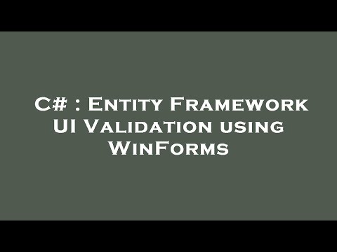 C# : Entity