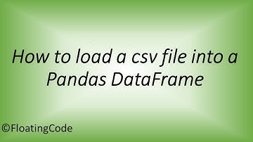 How to read a csv file into a Pandas DataFrame