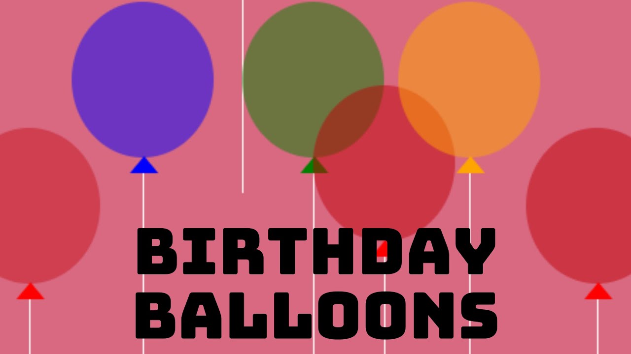 #27 How To Create Birthday Balloons - HTML CSS | THINHPHAM - YouTube