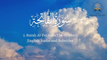 Surah  AL-Fatihah | Full English translation Audio and Subtitles | Arabic Subtitles | سورة الفاتحة