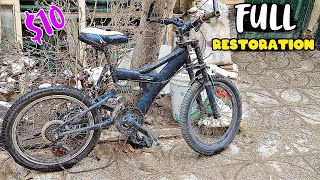 CHEAP BIKE RESTORATION | Old $10 Bike Turned Into A Sick Bike