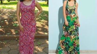 VESTIDO LONGO DE MALHA