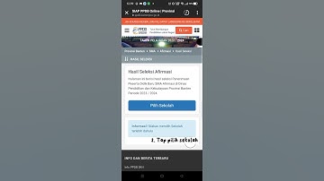 TUTORIAL CEK HASIL SELEKSI PPDB JALUR AFIRMASI (SMAN BANTEN)