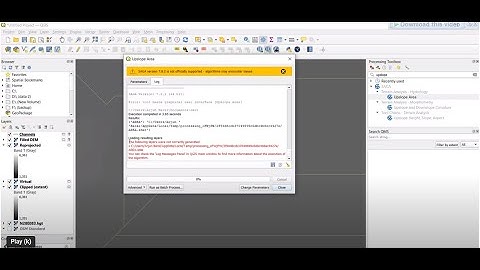 QGIS| SAGA VERSION NOT SUPPORTED| UPSLOPE AREA| SAGA 7.8.2 is not supported