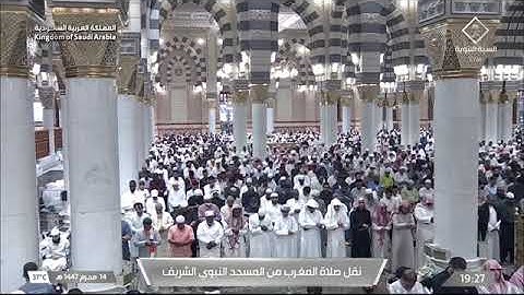 صلاة المغرب للشيخ محمد برهجي من المسجد النبوي 14 محرم 1447 خواتيم سورة المجادلة