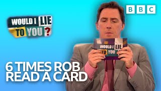 6 Times Rob Brydon Read a Card! | Would I Lie to You? Compilation | Would I Lie To You?