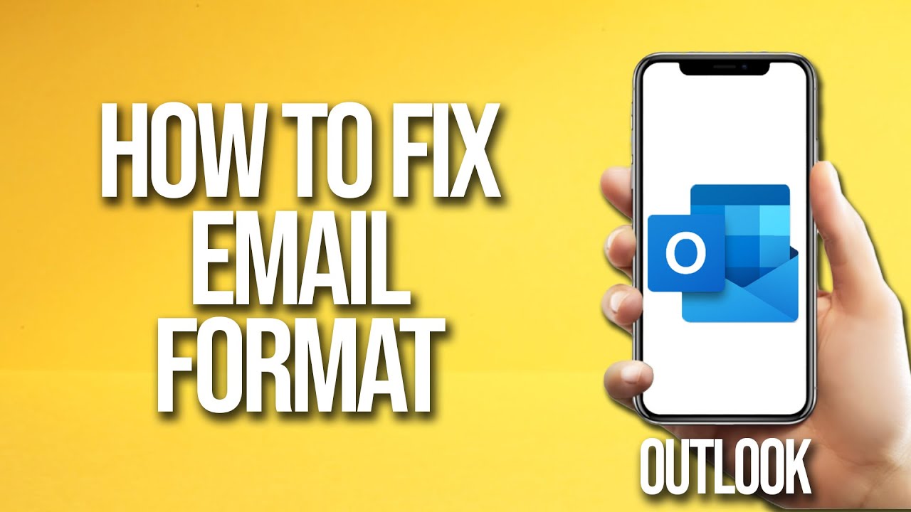 How To Fix Email Format In Outlook YouTube