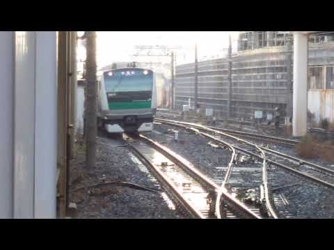板橋駅電留線試運転列車池袋到着