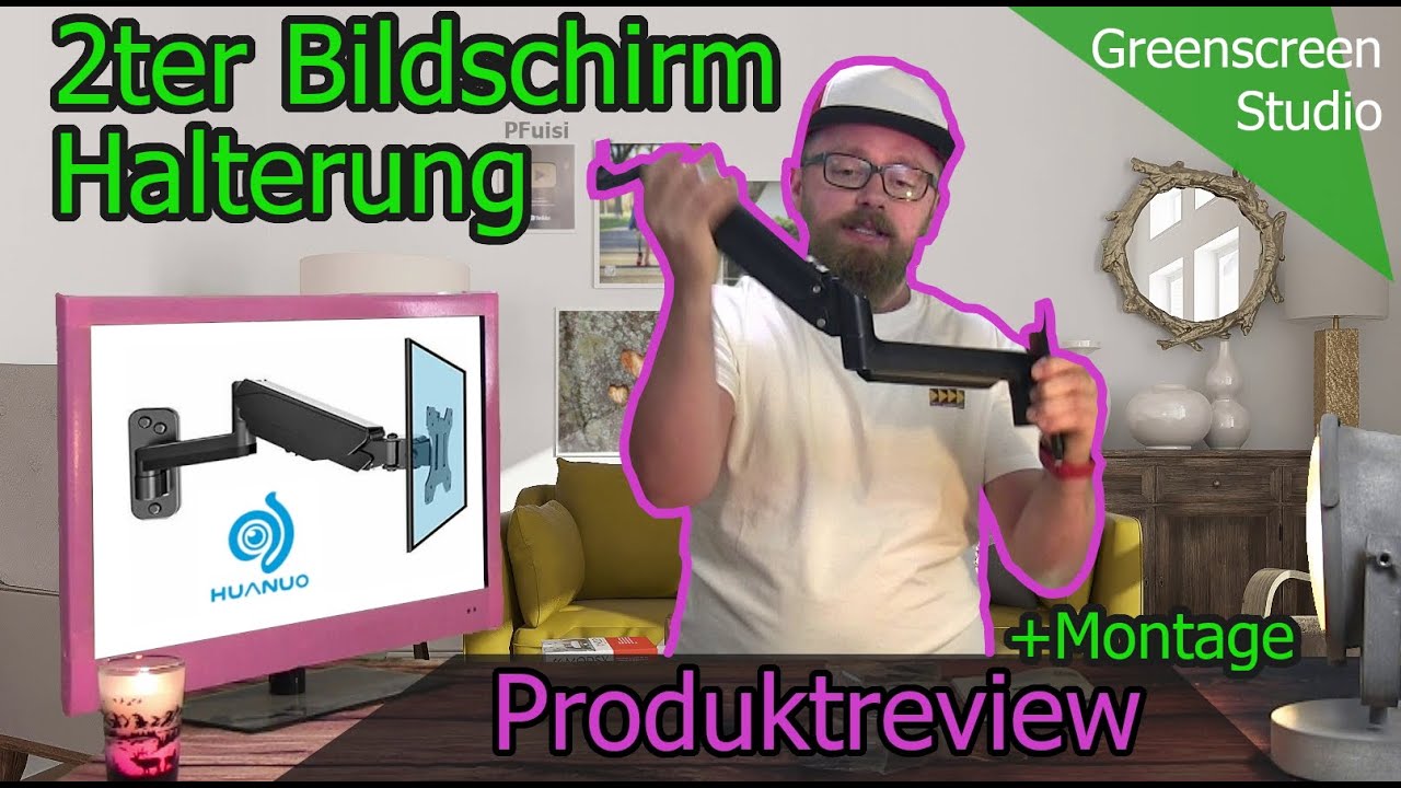 BONTEC Monitor Gasdruck Halterung 2 Monitore für 13 bis 27 Zoll  Zusammenbau- Review 