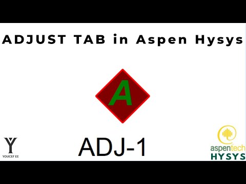 ADJUST tab in Aspen Hysys   #Youcef_EE