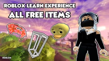 How To Get All 3 Free Items in The Roblox Learn Experience | Roblox