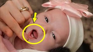 The woman thought she had given birth to a normal baby until the girl opened her mouth!