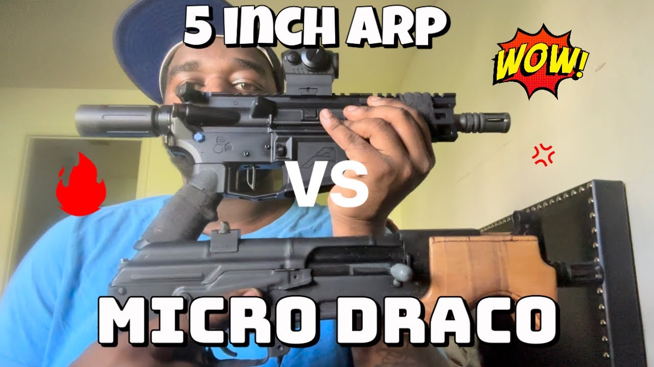 MICRO DRACO VS 5 INCH MICRO AR ️ ️ legallydangerous arpistol 5inch 